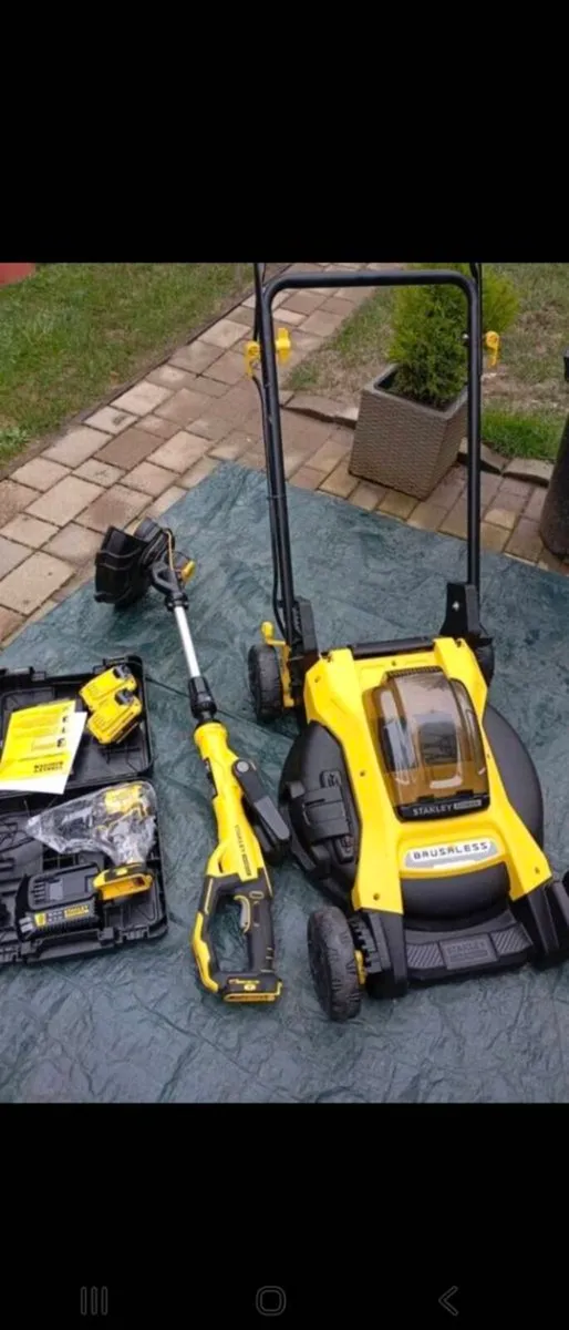 Stanley Lawnmower, weedeacker and drill - Image 3