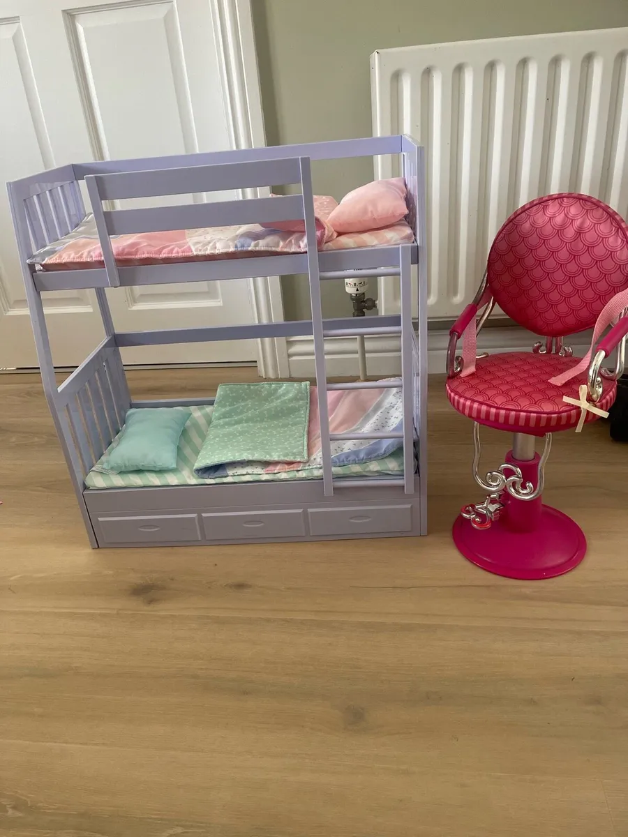Our Generation Bunk Bed & Salon Chair - Image 1