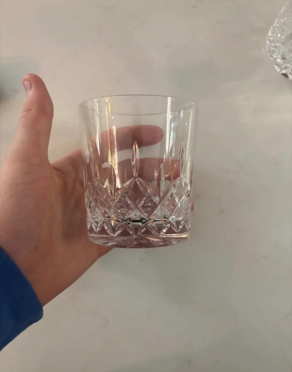 Galway Crystal Decanter and 4 Matching Glasses - Image 3