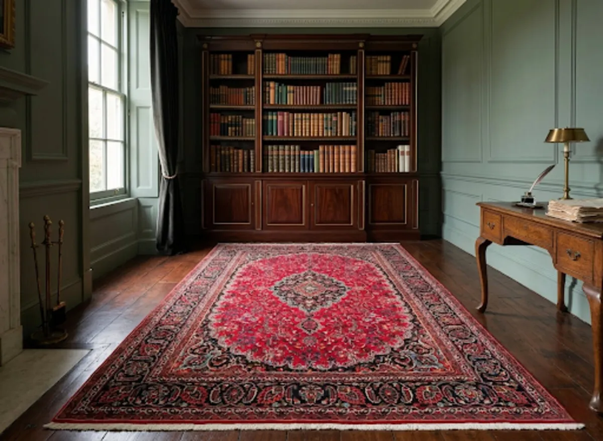 Fine XL Perser Mashad 12ft X 8ft Carpet Rug - Image 2