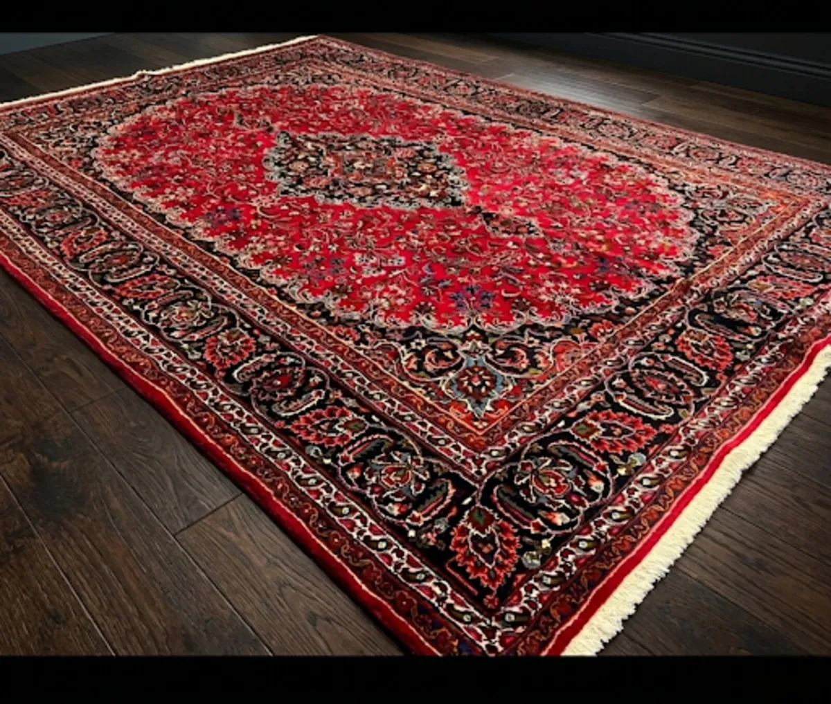 Fine XL Perser Mashad 12ft X 8ft Carpet Rug - Image 1