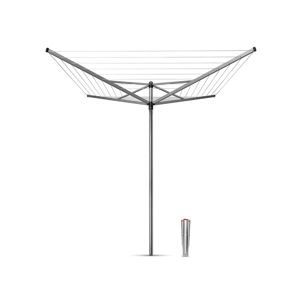 Brabantia Silver effect Rotary airer clothes line - Image 2