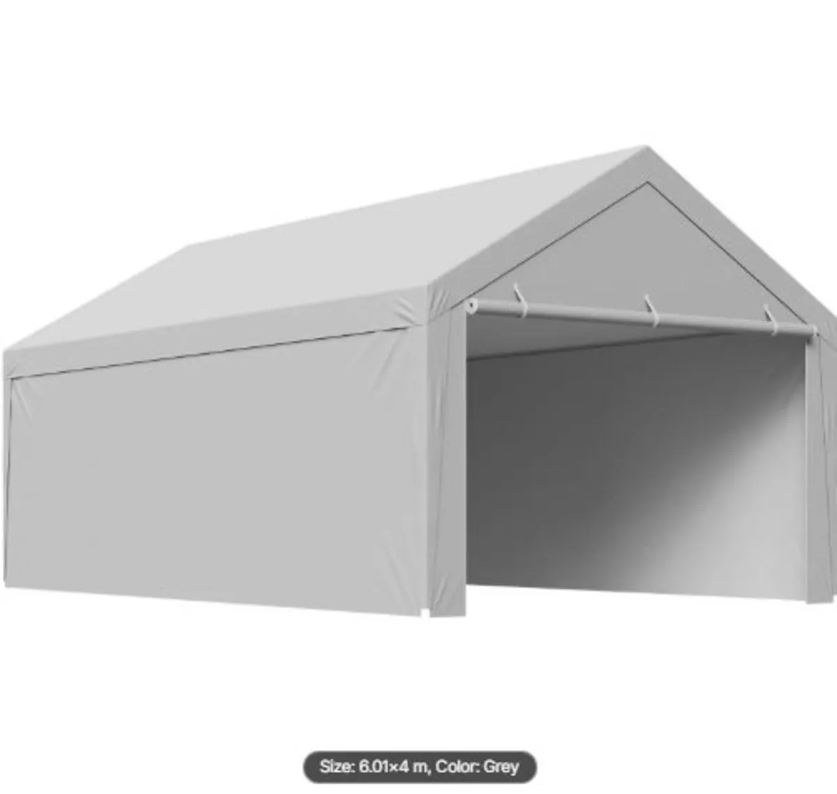 Carport Replacement Canopy,6 x 4 m Potable Garage - Image 4