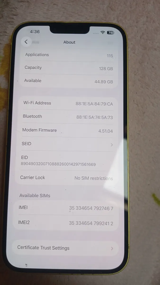 Iphone 14 plus 128 gb excellent condition - Image 2