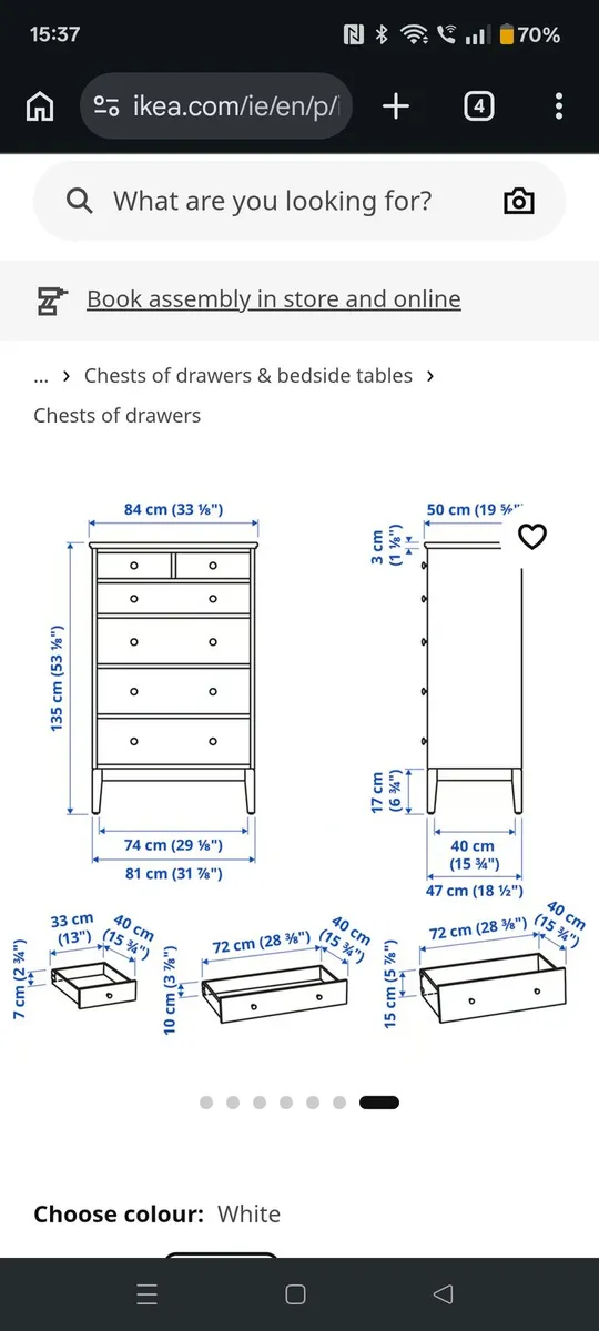 Chest of 6 drawers Idanas - Image 3