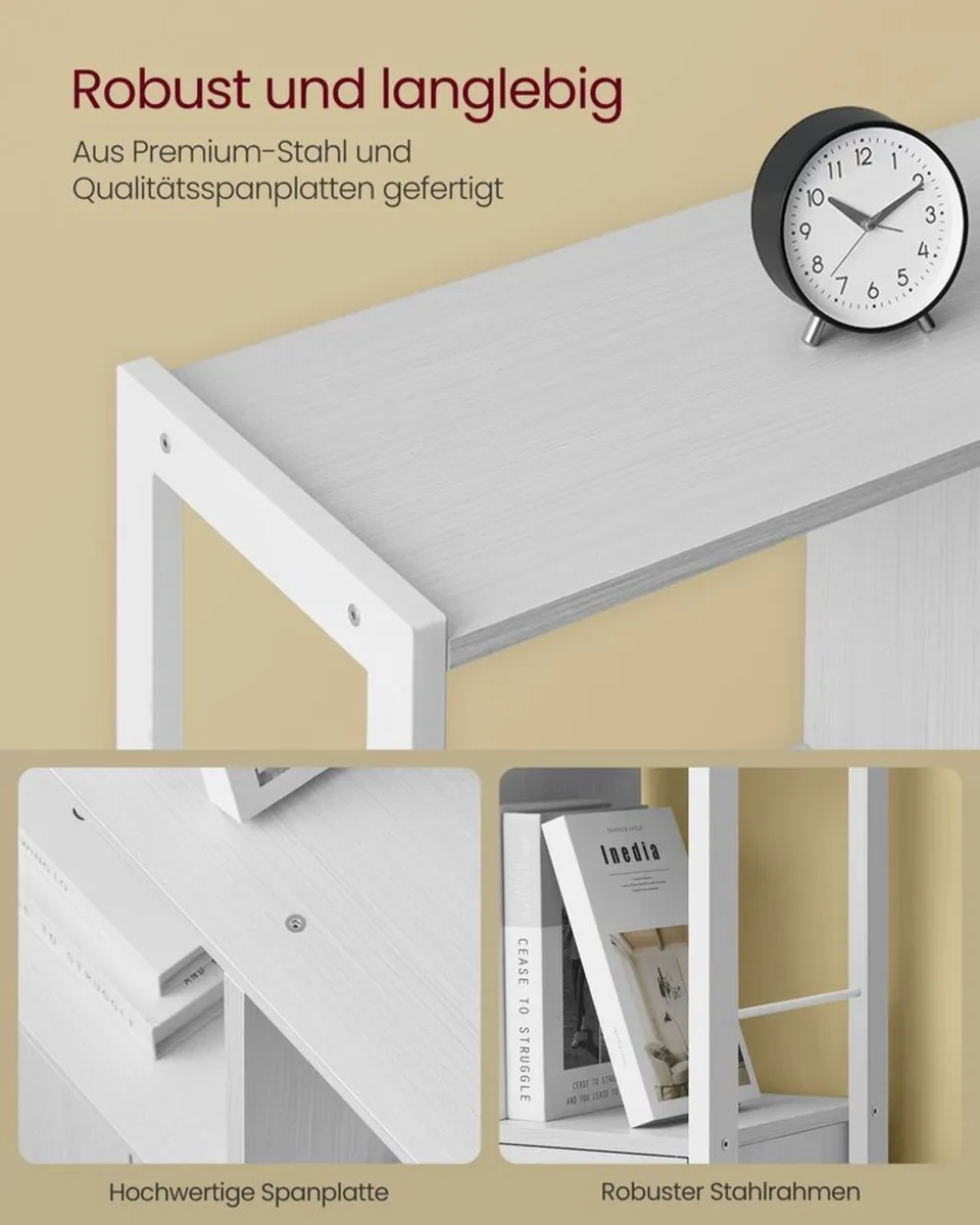 Industrial 5-Tier Bookcase with Double Door Cabine - Image 3