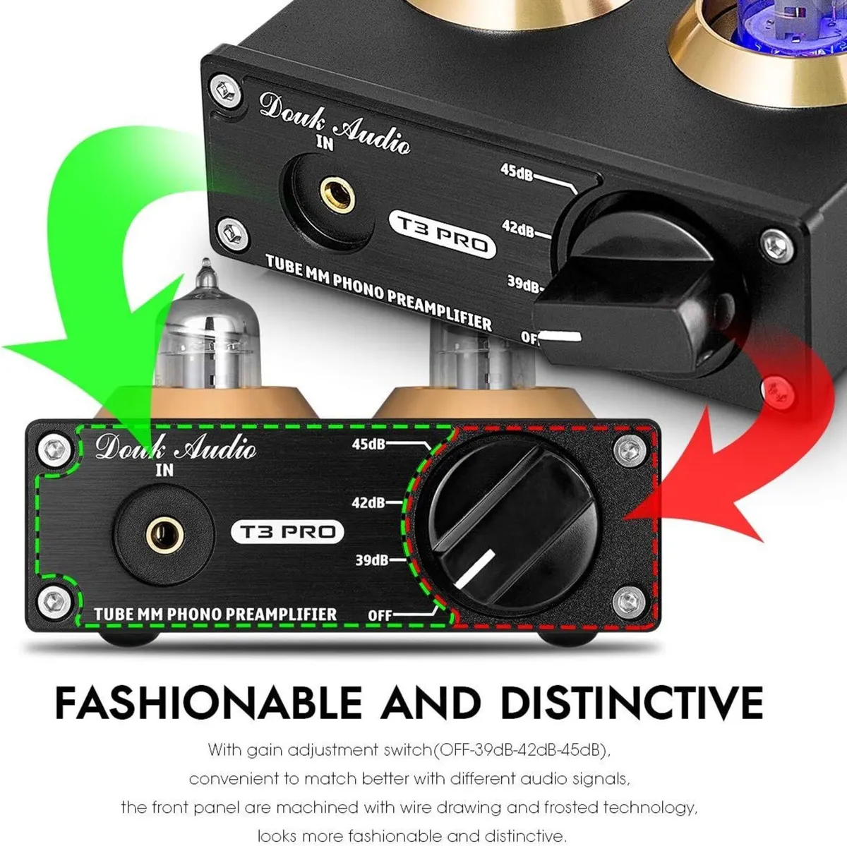 Douk Audio T3 PRO Tube MM Phono Preamp - Image 2