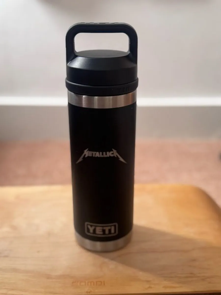 Metallica world Tour 72 seasons yeti rambler bottle chug cap insulated - Image 1