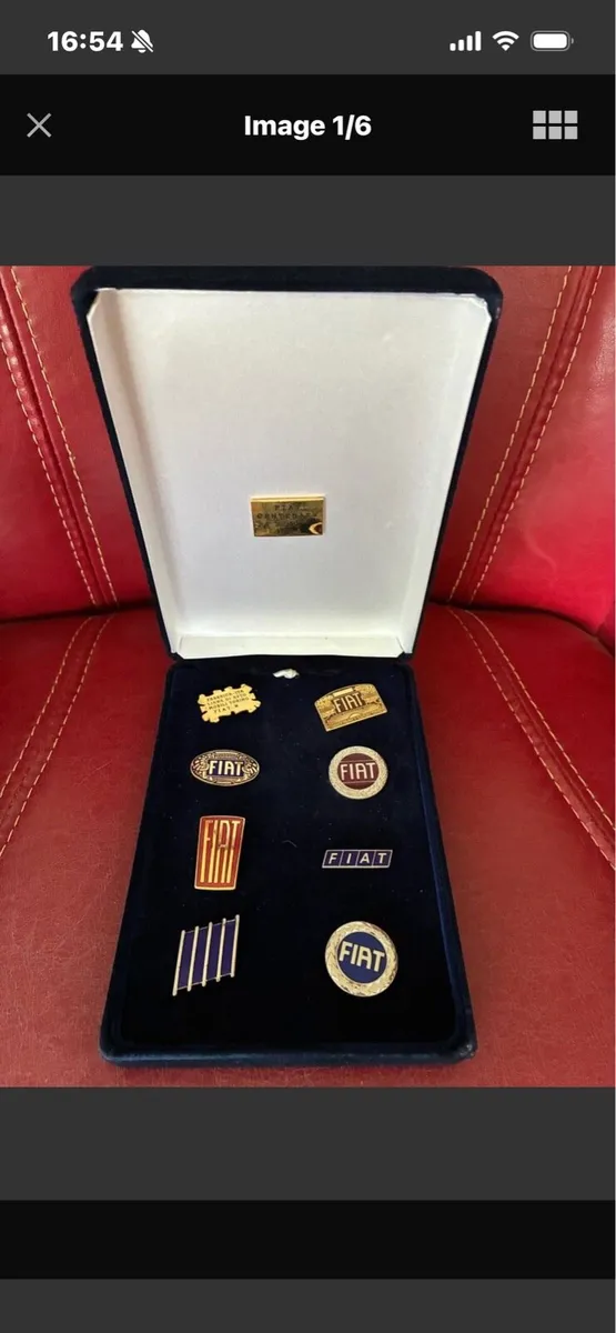 Fiat Centenary Lapel Pin Set - Image 1
