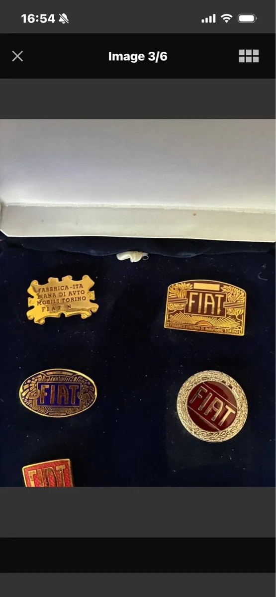 Fiat Centenary Lapel Pin Set - Image 3