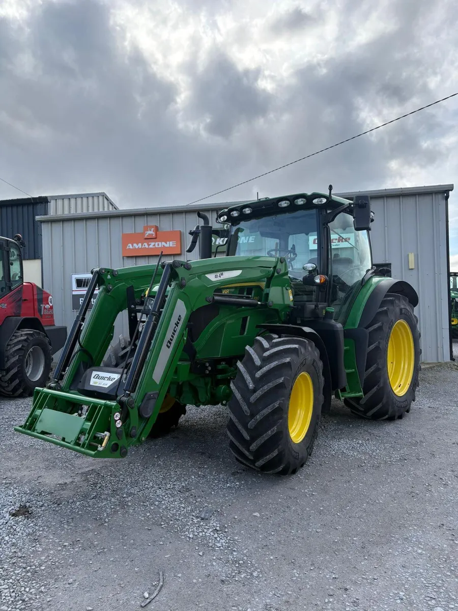 2023 John Deere 6R120 & Q4M Loader - Image 1