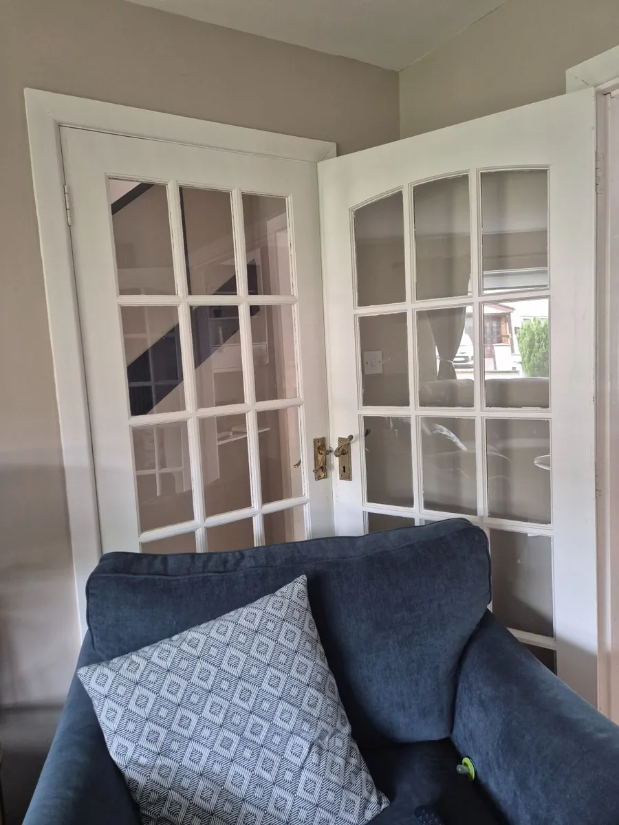 Internal glass doors x 7 - Image 2