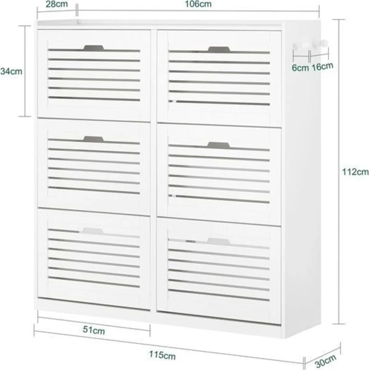 XL shoe storage Stylish & Functional Shoe Cabinet - Image 3