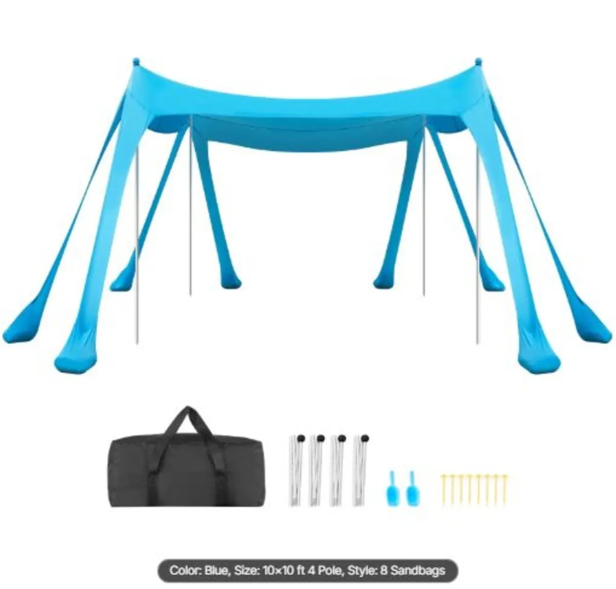 Beach Tent Sun Shelter, UPF50+ Sun Protection, 2 m - Image 1