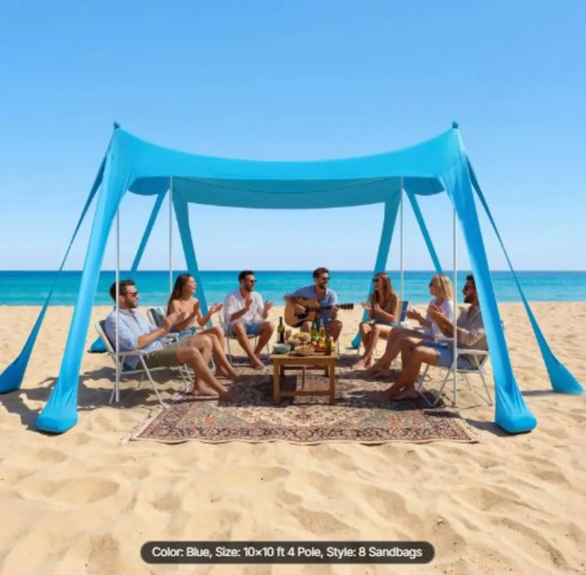 Beach Tent Sun Shelter, UPF50+ Sun Protection, 2 m - Image 4