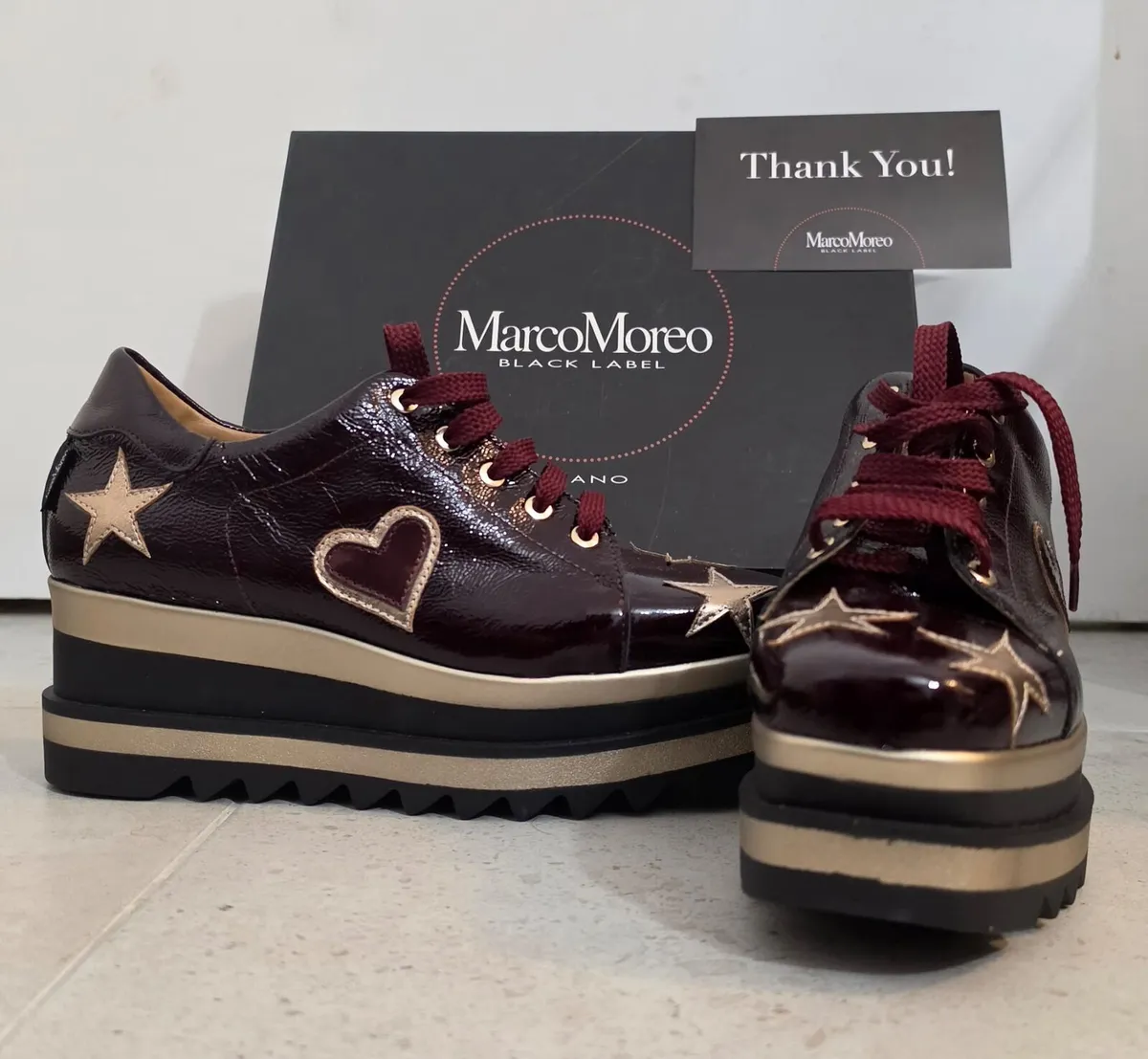 MarcoMoreo Black Label Platform Sneakers - Made in - Image 1