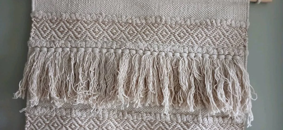 Boho Macrame & Woven Wall Hanging - Image 2