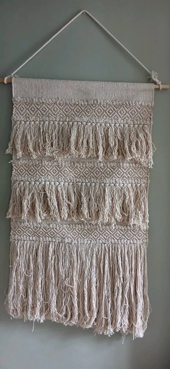 Boho Macrame & Woven Wall Hanging - Image 1