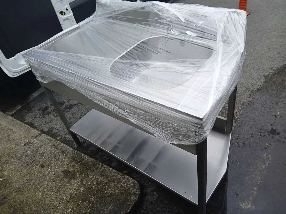 Staneless steel cabbinet sink unit complete - Image 2