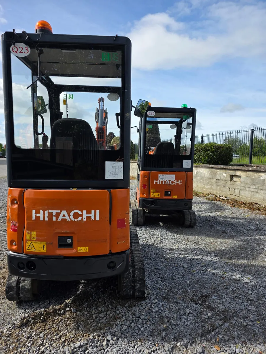 2 x 2022 Hitachi ZX19 - 750hrs - w/ Breakers - Image 4