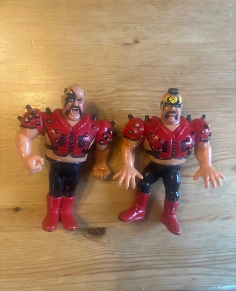 Hawk and Animal Hasbro WWF Figures - Image 1