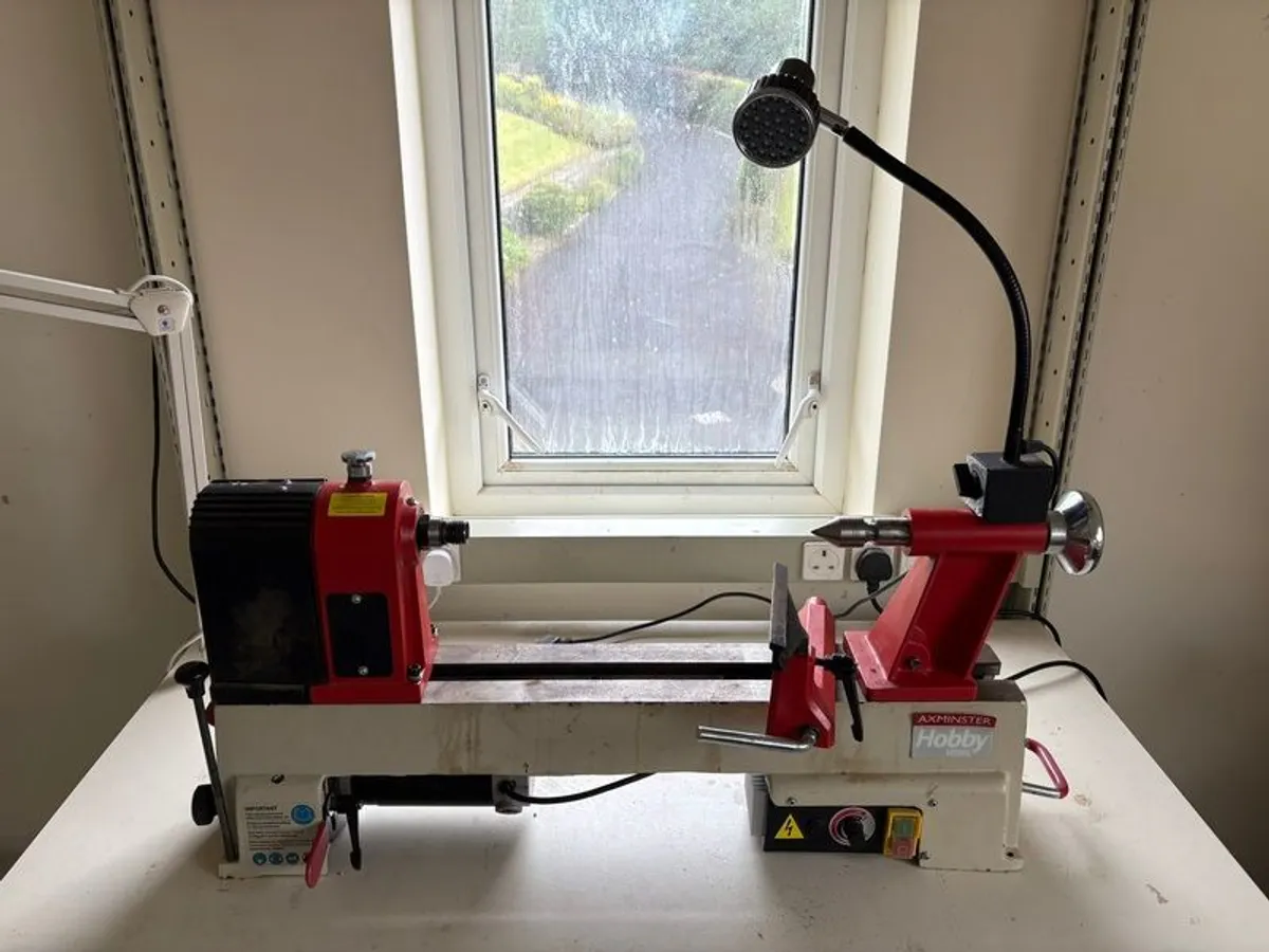 Woodturning Lathe, Bandsaw, Dust Extractor, Pillar Drill - Image 1