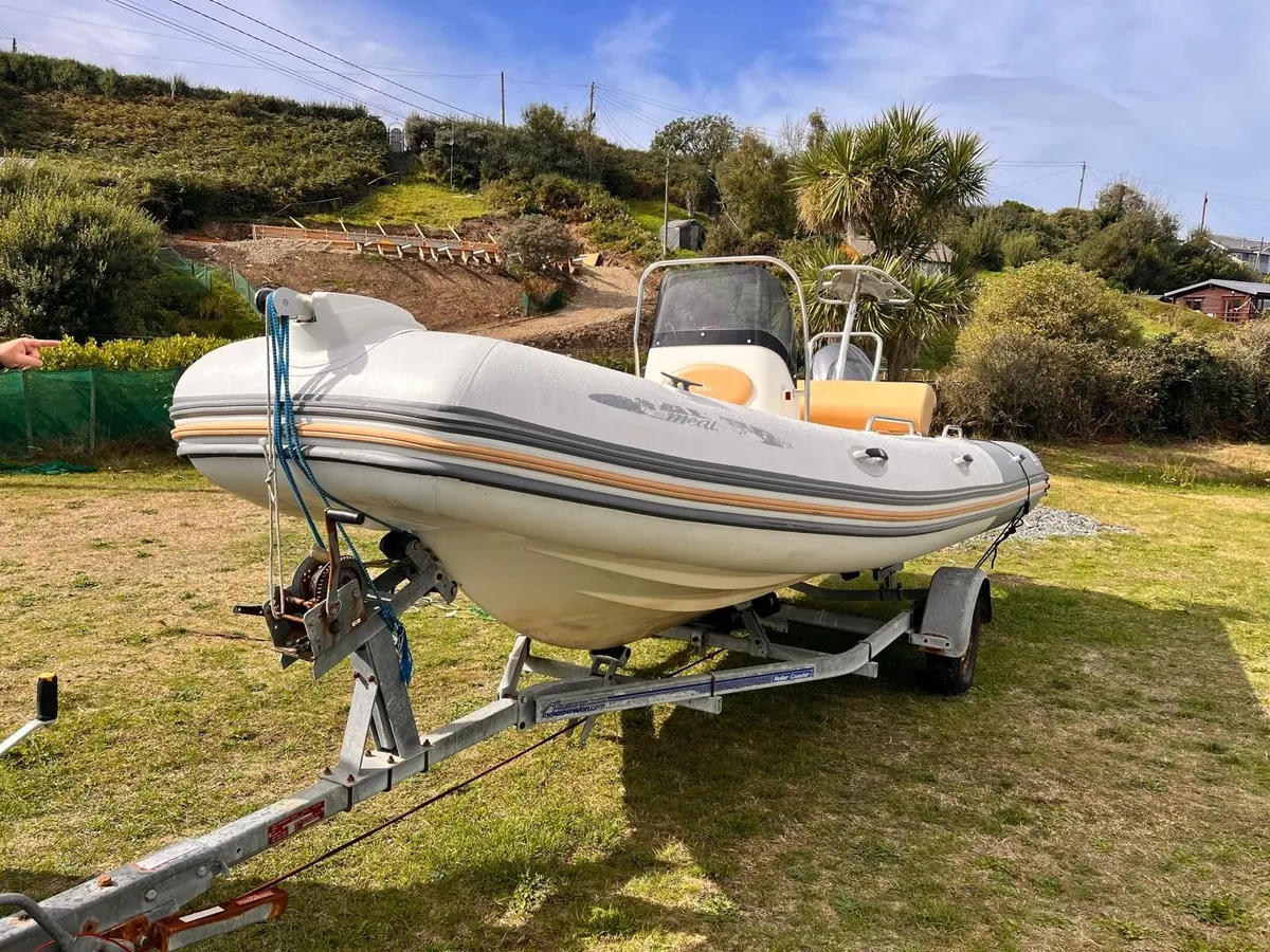 6.5m Zodiac Medline Rib with Outboard and Trailer - Image 2