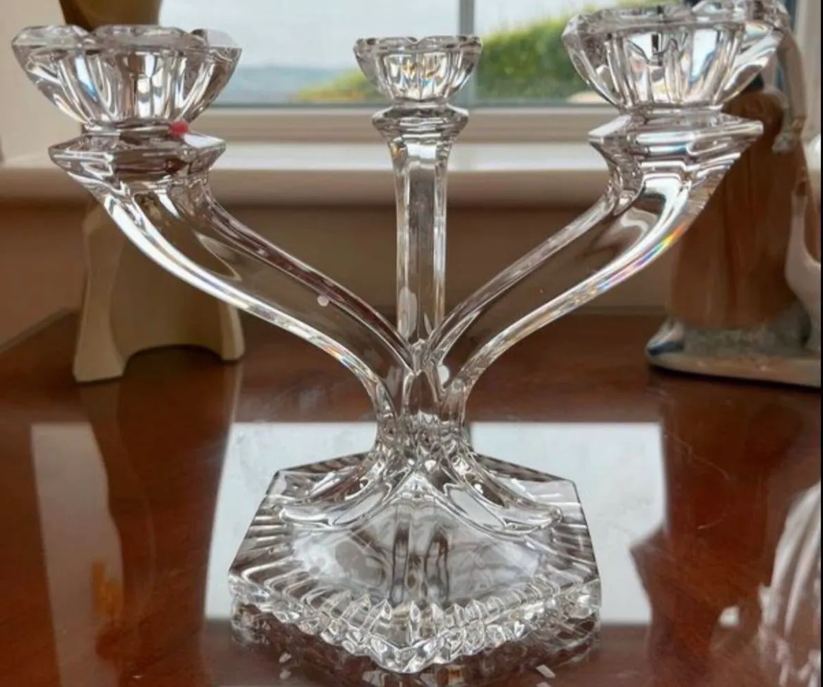Galway Crystal Candelabra - Image 2