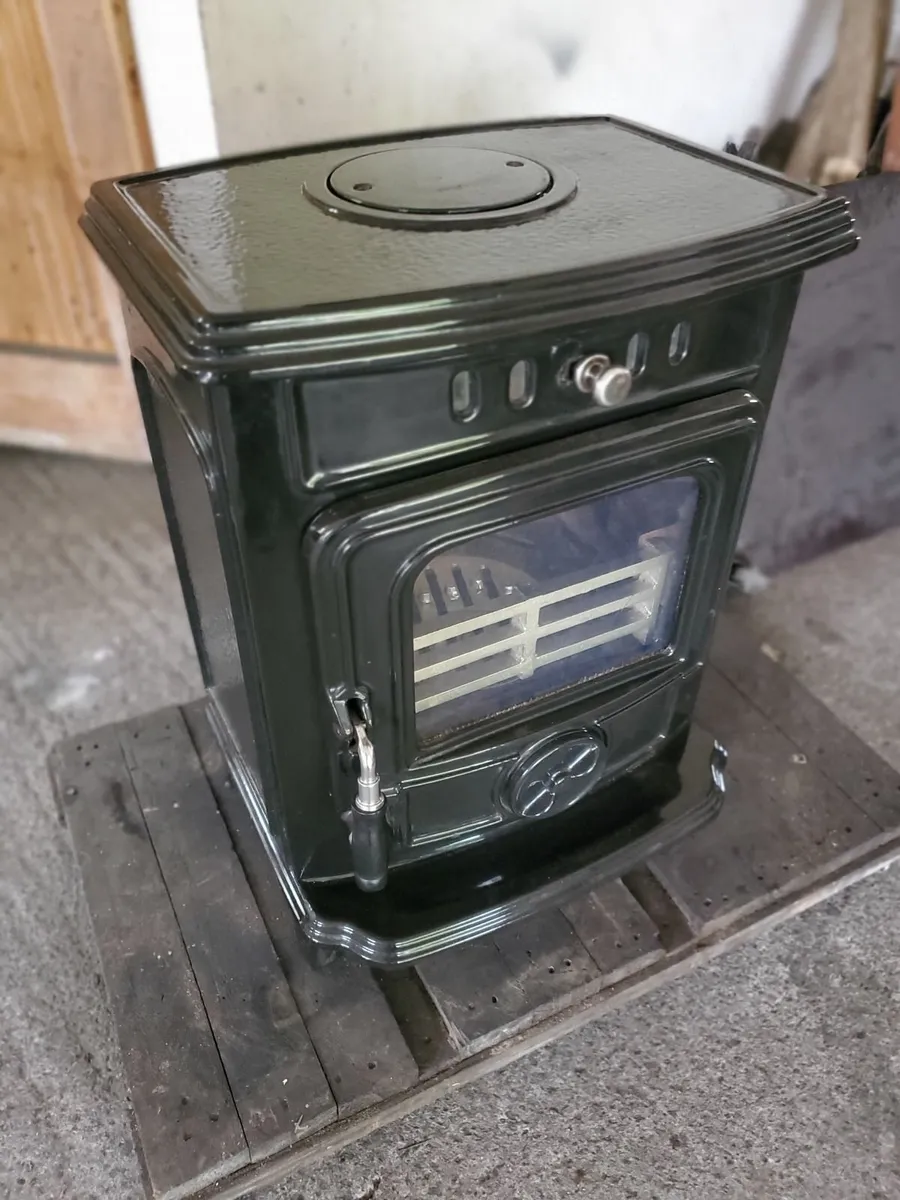 Black Enamel Henley Aran 6kw solid fuel stove - Image 3