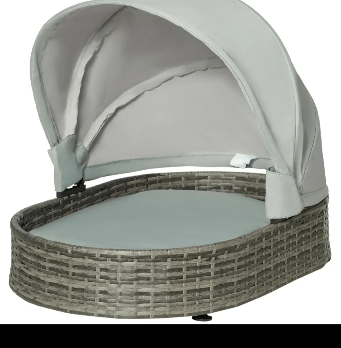 PAWHUT Wicker Dog Basket - Image 1