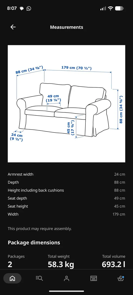 IKEA Ektorp Sofa - Image 3