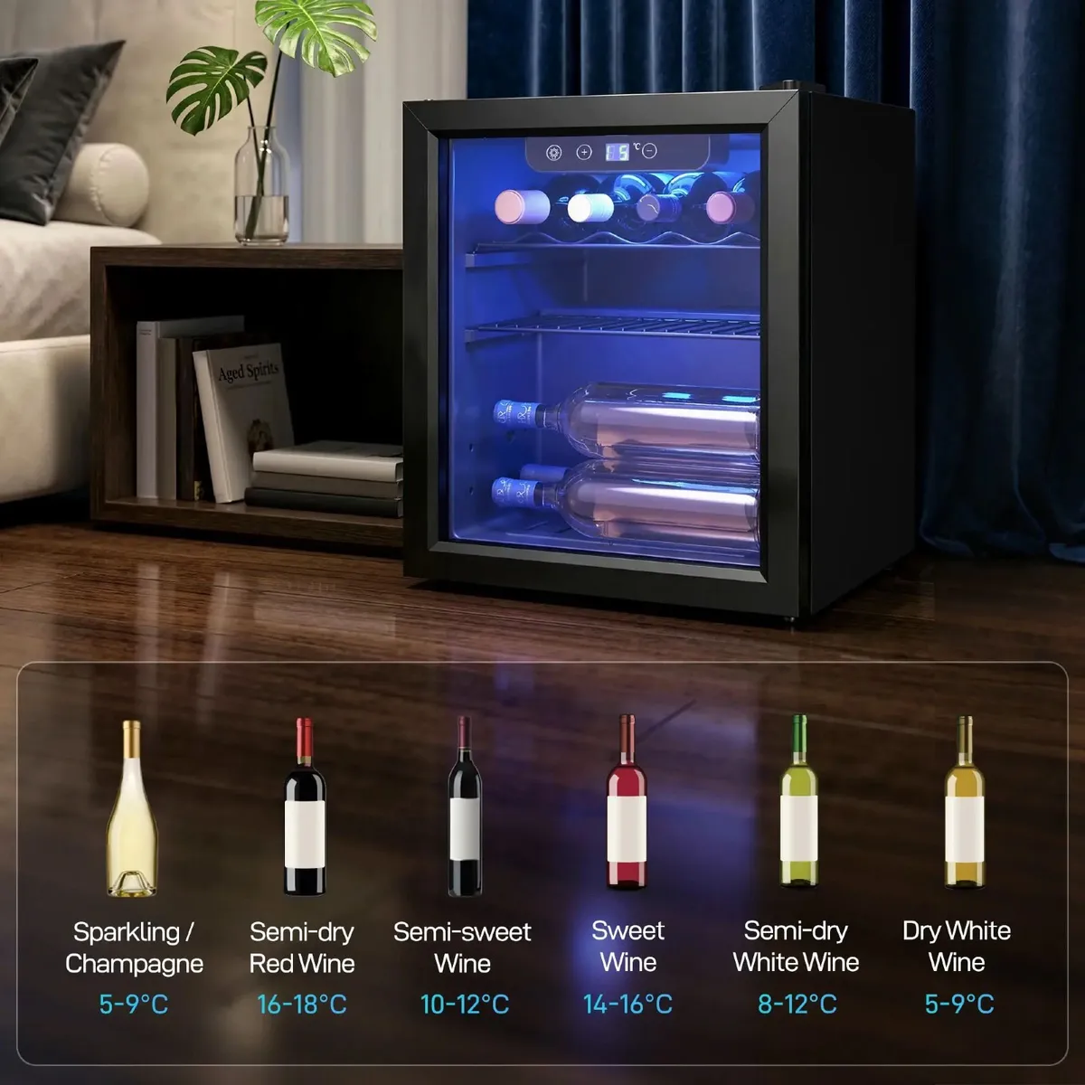 12 Bottle Wine Cooler, 36 Litre Capacity, 4-16C Un - Image 1