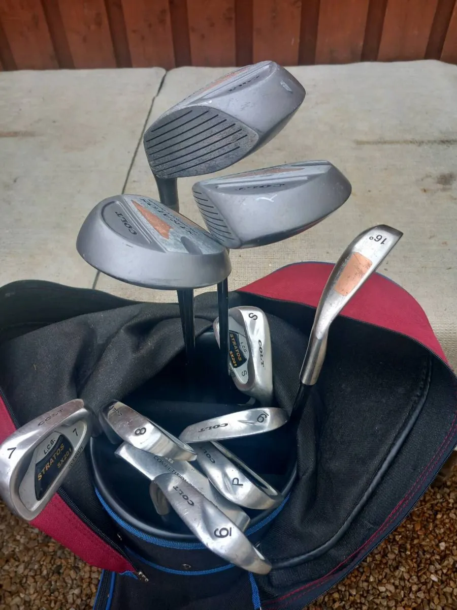 Colt golf clubs and bag. - Image 2