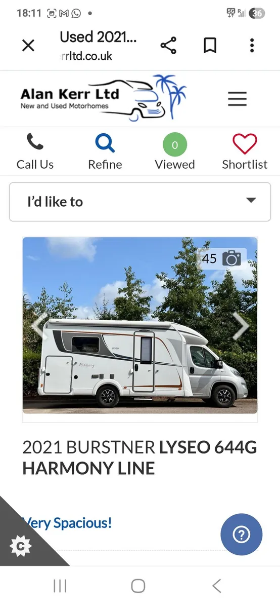 2021 D Burstner Lyseo Harmony Line 644 Motorhome - Image 1