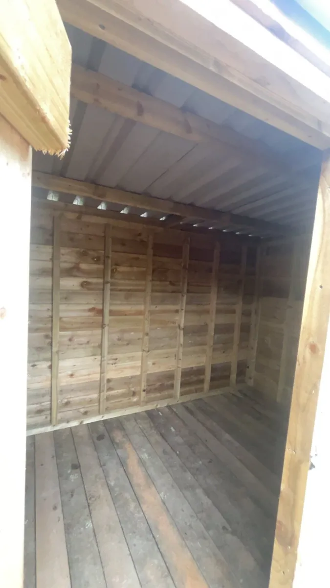Brand new 9 by 6 wooden shed with tin roof - Image 3