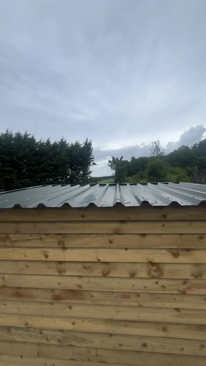 Brand new 9 by 6 wooden shed with tin roof - Image 4