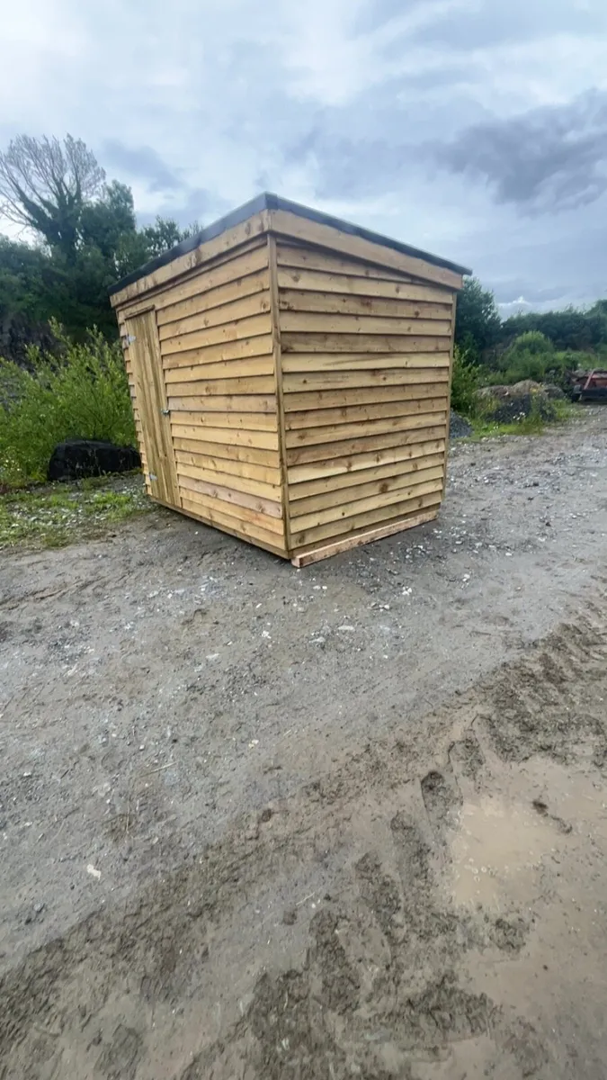 Brand new 9 by 6 wooden shed with tin roof - Image 2