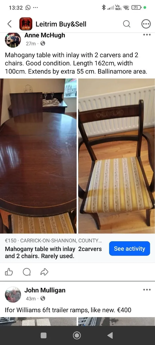 Table and chairs - Image 1