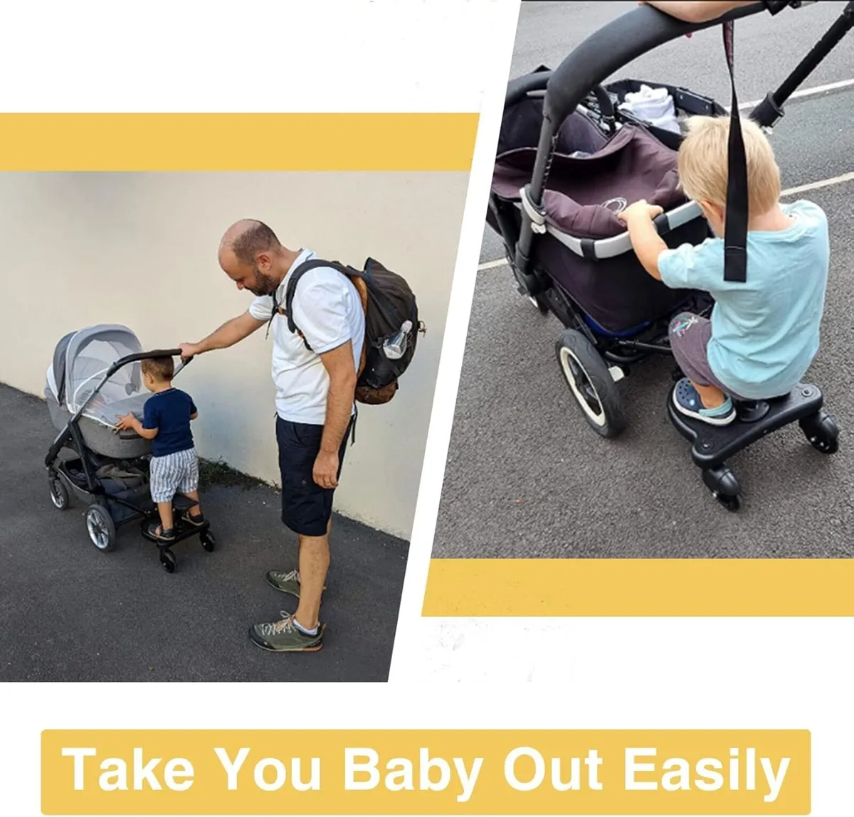 Stroller Board Universal 2in1 Stroller Ride Board - Image 3