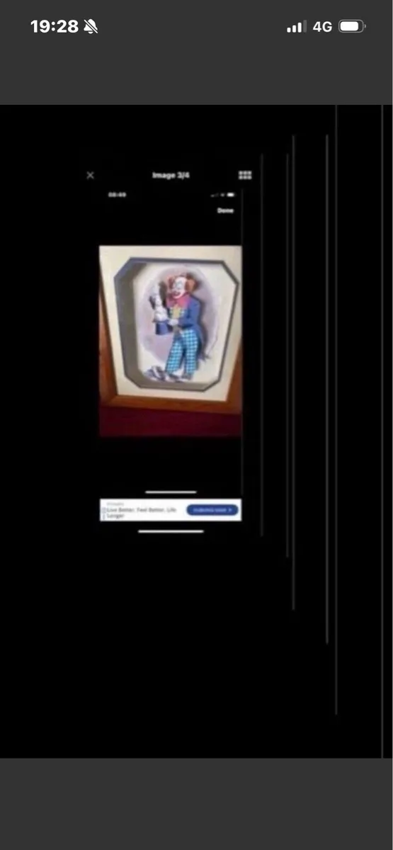 3D Clown Picture- Rabbit out of a hat - Image 1