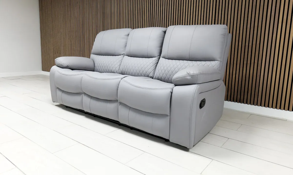 Rita 3+2 Manual Leather Recliner Sofa Set - Image 1