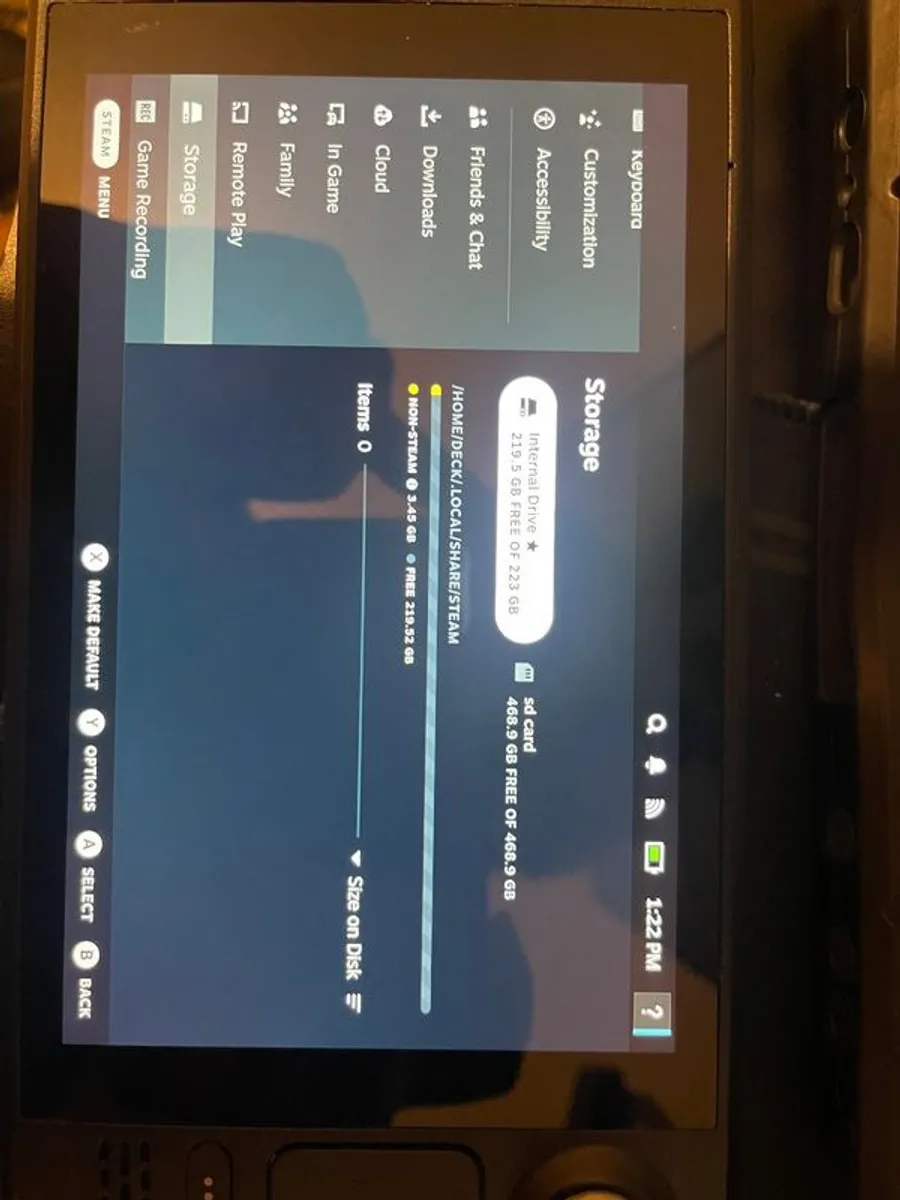 226 gb LCD steam deck + 460 gb micro sd card - Image 3