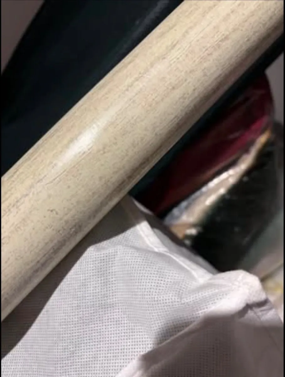 Wood curtain poles. 12 foot 8inches long - Image 2