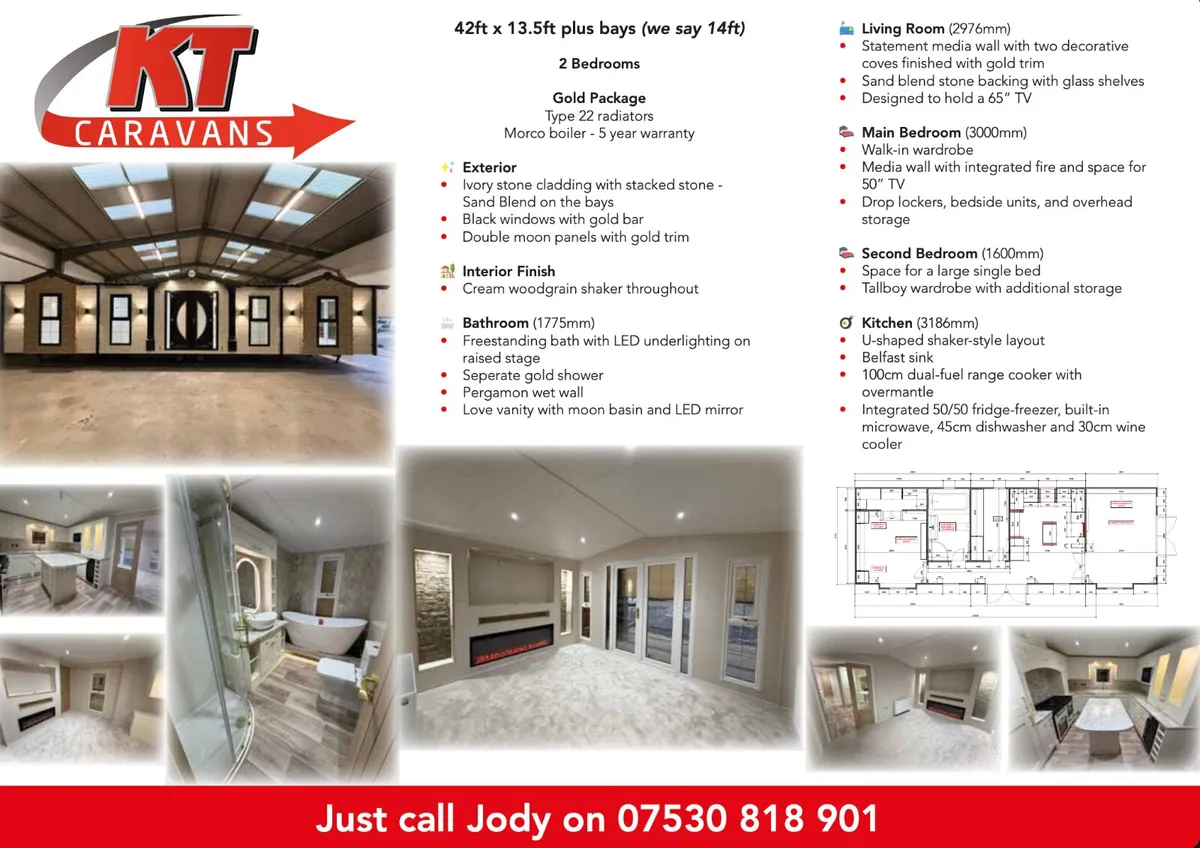 LJ Sapphire Lodge Chalet – 42ft x 14ft