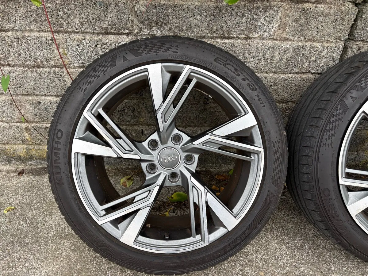 18" Diamond Cut Audi Replica Alloys - Image 2