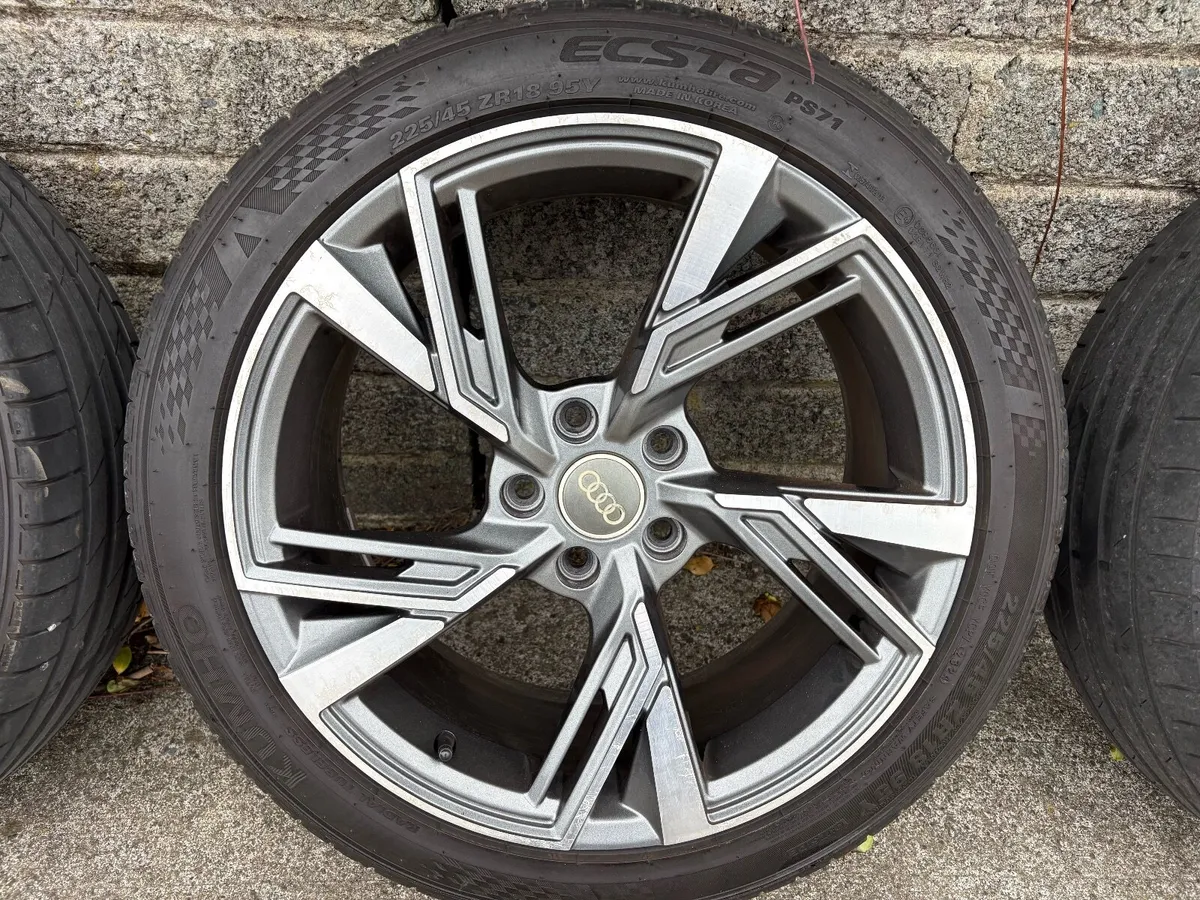 18" Diamond Cut Audi Replica Alloys - Image 3