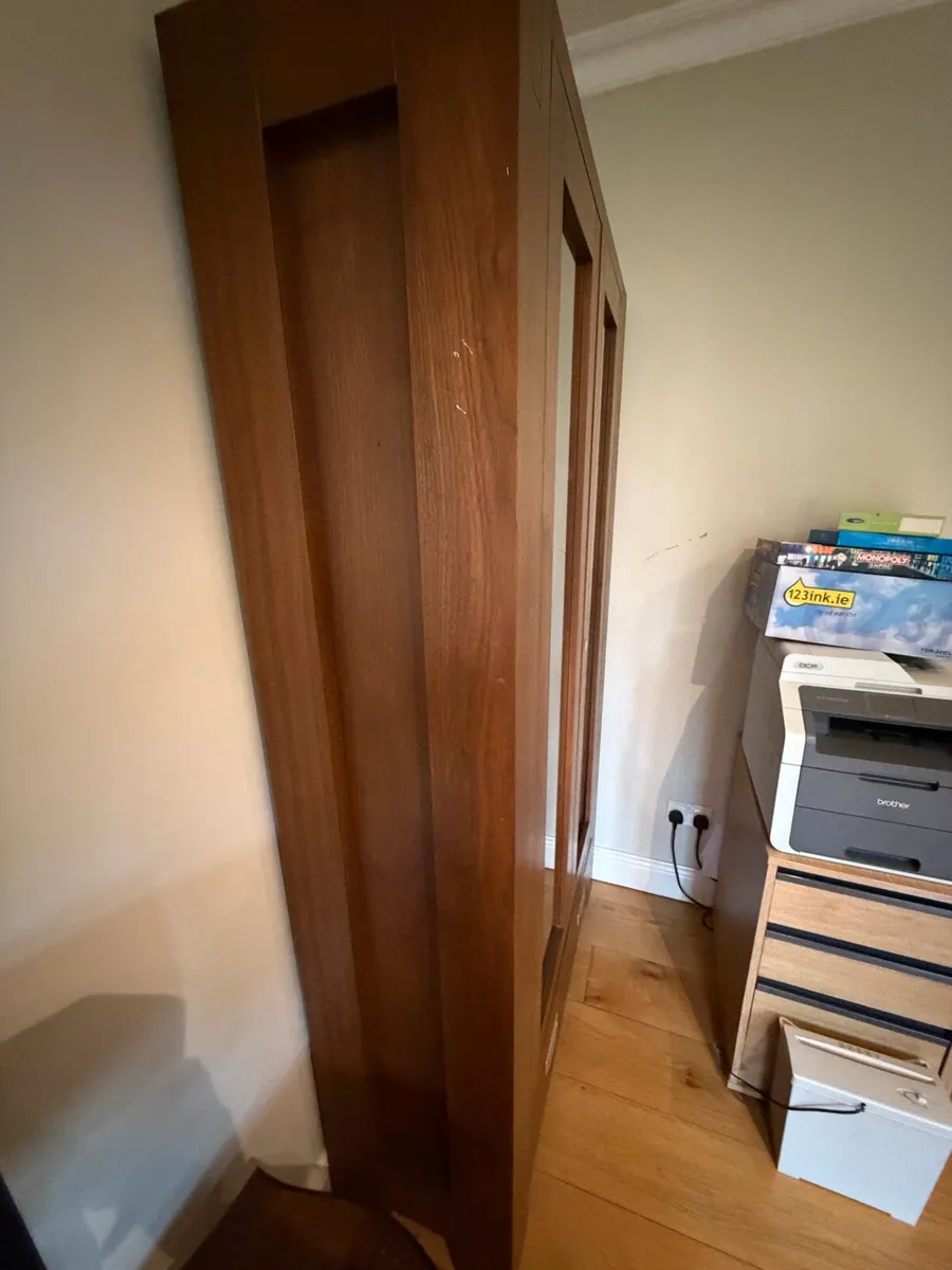 Walnut effect display cabinet - Image 3