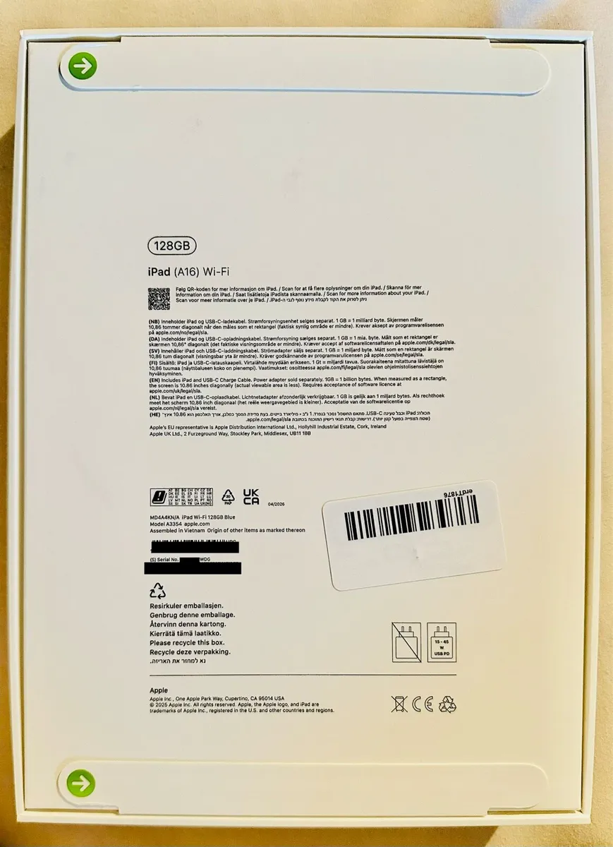 Apple iPad (A16) Wi-Fi 128GB Blue - Brand New - Image 2
