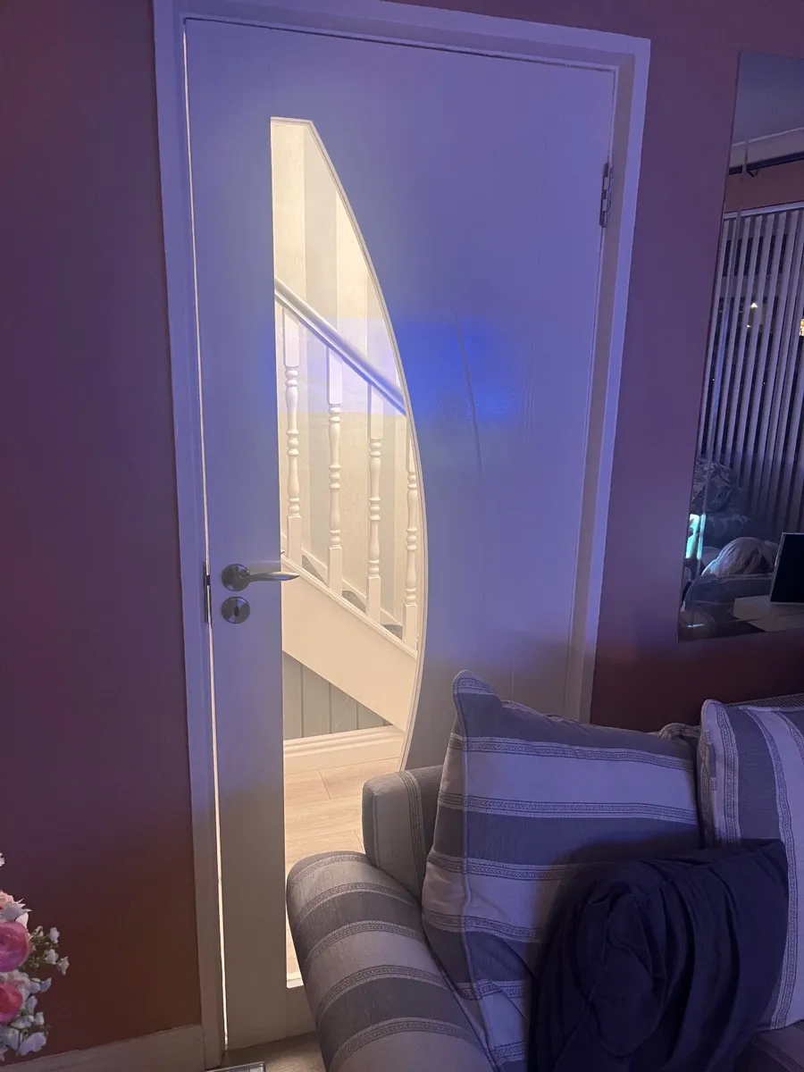 Beautiful white Glass doors - DOUBLE DOORS ONLY - Image 3