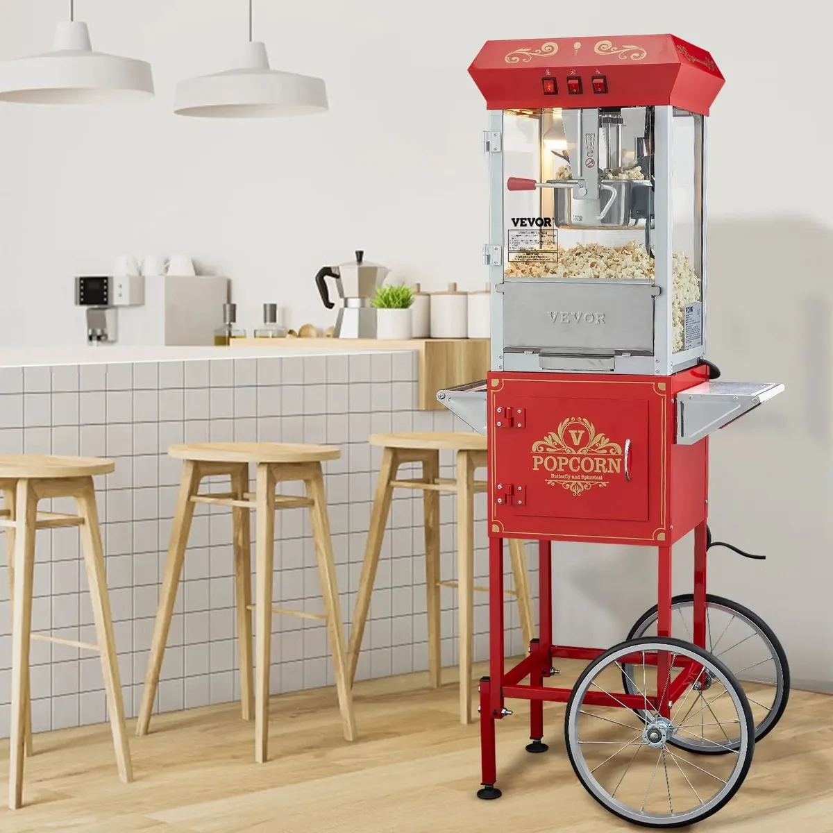 Popcorn Maker with Cart, - Image 1
